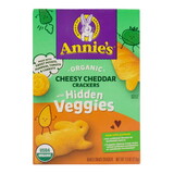 Annie's Cheddar Crackers, with Hidden Veggies, Organic