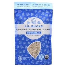 Lil Bucks Sprouted Buckwheat Crunch, Original, Organic