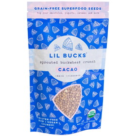 Lil Bucks Sprouted Buckwheat Crunch, Cacao, Organic