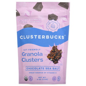 Clusterbucks Superfood Granola Clusters, Chocolate Sea Salt, Organic