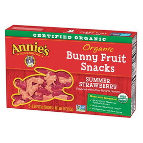 Annie's Fruit Snacks, Summer Strawberry, Organic