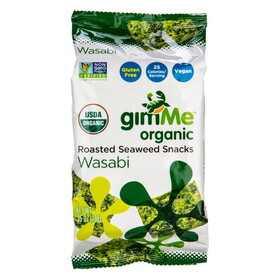 GimMe Wasabi, Roasted Seaweed Snack, Organic