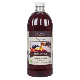Azure Market Organics Maple Syrup, Grade A Dark Robust, Organic
