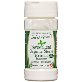 Sweet Leaf Stevia Extract, White Powder, Organic
