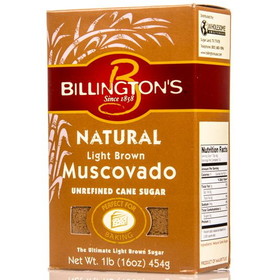 Billington's Muscovado Sugar, Light Brown, Natural, Unrefined