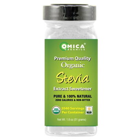Omica Organics Stevia Extract Sweetener Powder, Organic