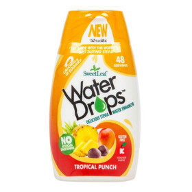 Sweet Leaf Natural Water Drops, Tropical Punch