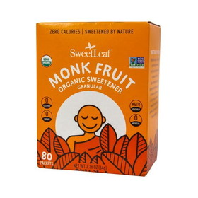 Sweet Leaf Monk Fruit Sweetener, Packets, Organic