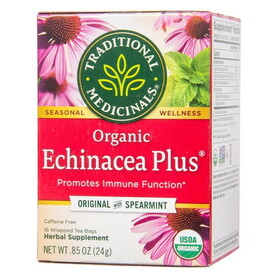 Traditional Medicinals Echinacea Plus, Original with Spearmint, Tea, Organic