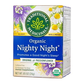 Traditional Medicinals Nighty Night, Original with Passionflower Tea, Organic