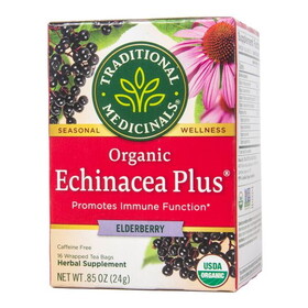 Traditional Medicinals Echinacea Plus Elderberry, Tea, Organic