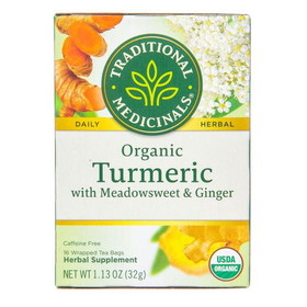 Traditional Medicinals Turmeric with Meadowsweet &amp; Ginger Tea, Organic
