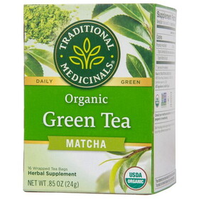 Traditional Medicinals Green Tea Matcha with Toasted Rice, Organic