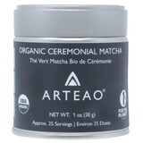 ARTEAO Matcha Powder, Green Ceremonial, Organic