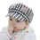 TopTie Baby Tartan Baseball Cap Beret with Cute Owl Label Design