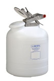 BASCO Justrite® Self Close Safety Can for Corrosives 5 Gallon Wide Mouth