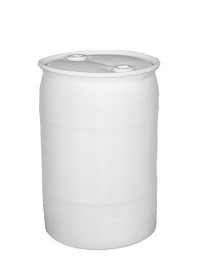 BASCO 1394-M 30 Gallon Closed Head Plastic Drum - Natural, UN Rated