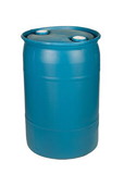 BASCO 1395-M Blue 30 Gallon Plastic Barrel - Tight Head, UN Rated
