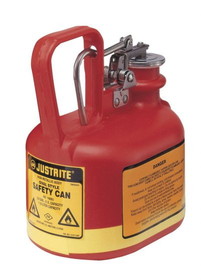 BASCO Justrite&#174; Type I Oval Polyethylene Safety Can 2 Quart