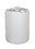 BASCO 1410 UN Rated 15 Gallon Plastic Drum - Natural, Closed Head, Price/Each
