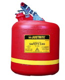 BASCO Justrite® Type I Polyethylene Safety Cans 5 Gallon