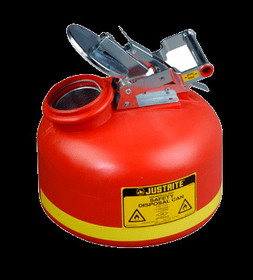 BASCO Justrite&#174; Polyethylene Liquid Disposal Safety Can 2 Gallon
