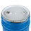 BASCO 30 Gallon Plastic Drum, Open Head, UN Rated, Fittings - Blue, Price/each