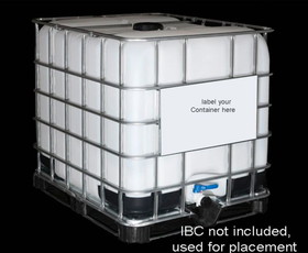 BASCO IBC Tank Plastic Marking Plate - White