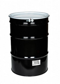 BASCO 194 UN Rated 55 Gallon Steel Drum - White, Unlined