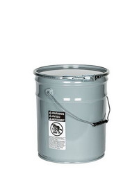 BASCO 2169 UN Rated 5 Gallon Steel Pail - Gray, Rust Inhibitor