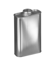 BASCO 1 Pint F-Style Oblong Metal Can