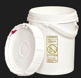BASCO 2378-SD 5 Gallon Nestable Plastic Pail with Salvage Label