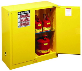 BASCO Justrite&#174; Flammable Liquid Storage Cabinet 2 Door Self Closing