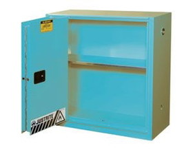 BASCO Justrite &#174; Corrosive Safety Cabinet Steel Sliding Self Close Doors