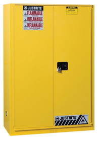 BASCO Justrite &#174; Flammable Liquid Storage Cabinet Self Closing Sliding Door