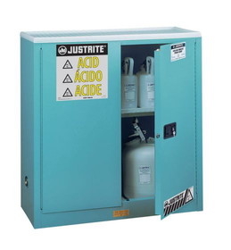 BASCO Justrite &#174; Steel Corrosive Safety Cabinet Standard 2 Door Manual