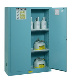 BASCO Justrite&#174; Corrosive Safety Cabinet Steel Standard 2 Door Manual