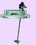 BASCO Binks &#174; Air Operated Direct Drive Pail Mixer, 1 Prop 3 1/8 Inch, Price/each