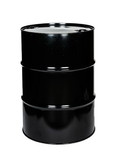 BASCO 345-L 55 Gallon Steel Drum - Closed Head, Black, Lined