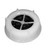 BASCO White Industrial Plastic Screw Cap with Flexspout&#174; - 70mm, Price/each