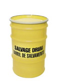 BASCO 30 Gallon Steel Salvage Drum, Bolt Ring, Lined