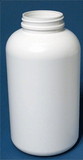 BASCO 13.5 oz White HDPE Wide Mouth Bottle
