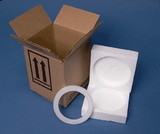 BASCO 4G-1Q-P HAZMAT Packaging - 4G Box for 1 Quart Paint Can - Foam