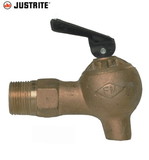 BASCO JUSTRITE® Flow Control 3/4  Inch Brass Safety Faucet