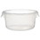 BASCO 2 Qt Round Rubbermaid&#174; Food Storage - Semi-Clear Poly, Price/each