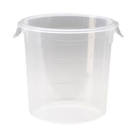 BASCO 4 Qt Round Rubbermaid&#174; Food Storage Container - Semi-Clear Poly