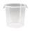 BASCO 4 Qt Round Rubbermaid&#174; Food Storage Container - Semi-Clear Poly, Price/each