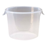 BASCO 6 Qt Round Rubbermaid® Food Storage Container - Semi-Clear Poly