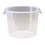 BASCO 6 Qt Round Rubbermaid&#174; Food Storage Container - Semi-Clear Poly, Price/each