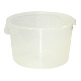 BASCO 12 Qt Round Rubbermaid® Food Storage Container - Semi-Clear Poly